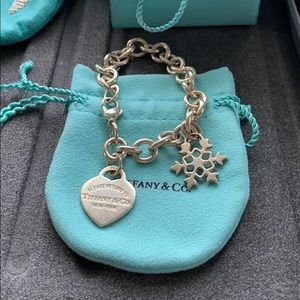Tiffany & Co. 2 Charm Bracelet 6-7”